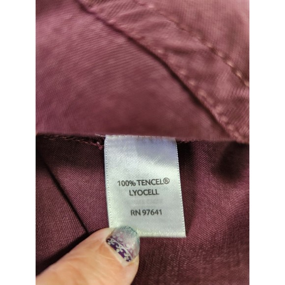 J Jill Womens 3/4 Sleeve Knee Length Dress Size XS Red Drawstring Waist Pockets - Picture 4 of 8